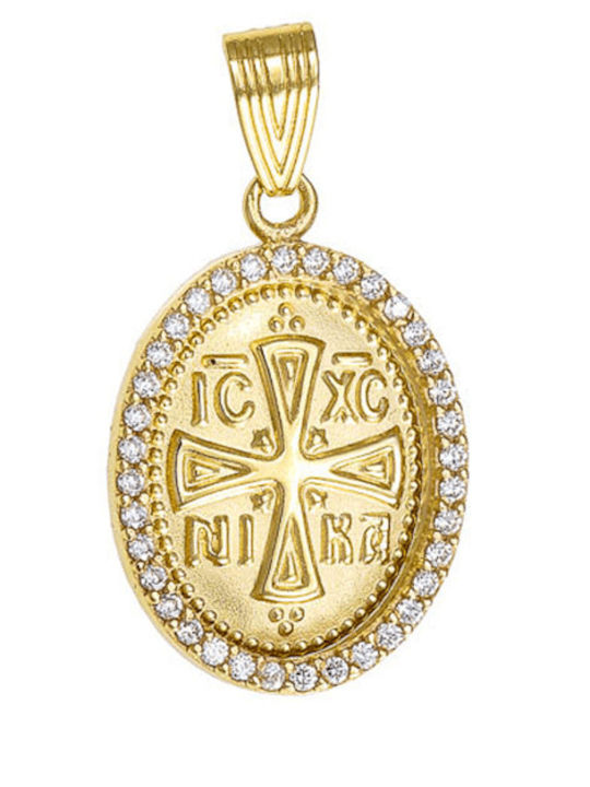 Pendant Kids Talisman Konstantinato made of Gold 14K 284Παν