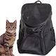 Rucksack Haustierträger Haustier-Rucksack Schwarz Volle Belüftung 30x25x33cm Höhe