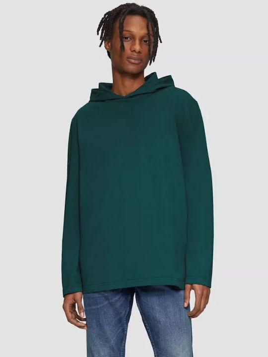 Φούτερ με Κουκούλα Emerald Green