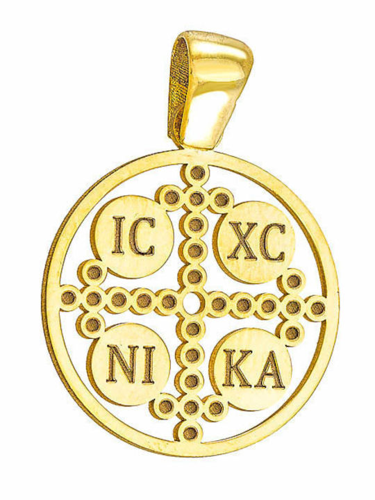 Dio Jewellery Lab Pendant Kids Talisman Double Sided Konstantinato made of Silver 19FY