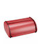 KING Hoff Bread Box with Lid Inox Red 44x27cm