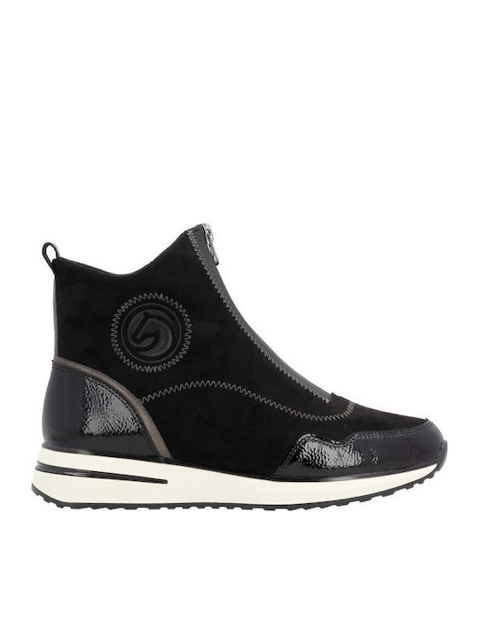 Remonte Women's Ankle Boots Platform Black