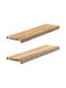 vidaXL Window Sill Wooden W80xH20cm