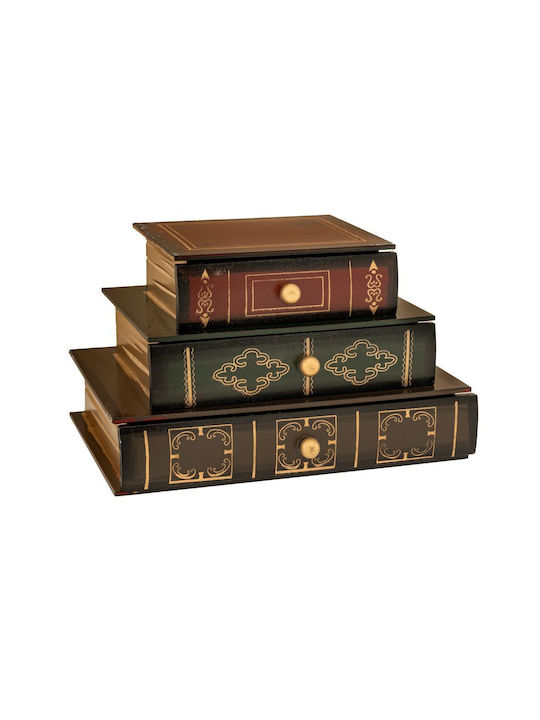 Black Book Box 3 Drawers 20.5x15x14cm