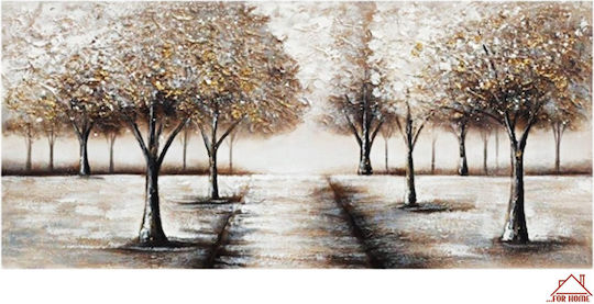 Πίνακας Καμβά 120x60x3cm Λουλούδια Δέντρα Forhome 907799 Home
