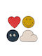 Set de 4 suporturi din piele Anya Hindmarch