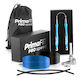 PrimaFit Springseil Fitness mit Gewicht 3m Blau mit einstellbarer Länge