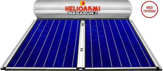 Helioakmi Megasun 2 Ηλιακός Θερμοσίφωνας 160lt Glass Διπλής Ενέργειας 3τ.μ. Επιλεκτικός