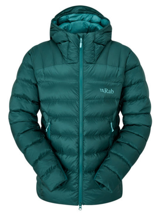 Rab Women's Puffer Jacket for Winter Green Slate
