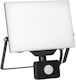 Adviti Porto S Led Projector Ad-nl-6465blr4 Motion Sensor Frameless 50w Smd Led 4000 Lm Ip65 4000k Aluminum Black