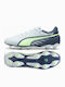 PUMA King Match Ποδοσφαιρικά Παπούτσια με Τάπες FG/AG Γκρι