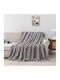 Ruhhy Samtige Decke Einzeln 160x200cm Grau