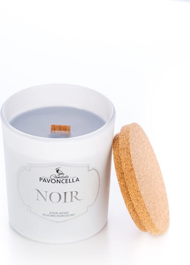 Natürliche Pavoncella Kerze Noir Duft 135g Weiß