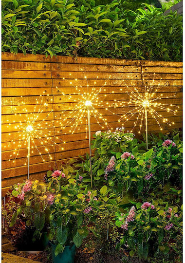 120 Lichterketten LED 1m. Warmes Weiß Solar Typ Feuerwerk 1Stück