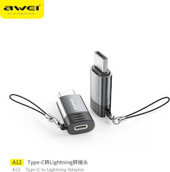 Awei 08UNI4496 Lightning female σε USB-C male