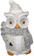 Owl Decoration Strend Pro Sova Terracotta Height 16cm