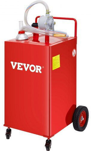 Vevor Δοχείο Καυσίμων Διπλής Θέσης Πλαστικό με Σωλήνα Επέκτασης Κόκκινο