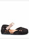 Women's Flat Sandals in Black Color