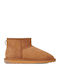 Leather Women's Ankle Boots Tabac Brown