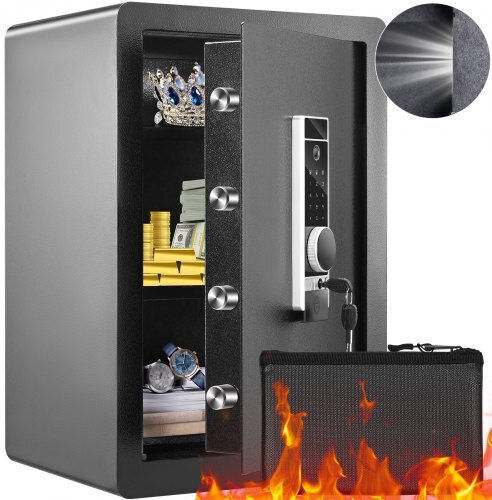 Vevor Safe with Digital Fingerprint Lock L40xW30xH60cm LSBXXHSLSLF22HXMIV0