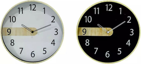 General Trade Leise Wanduhr Kunststoff Beige/Black Ø30cm