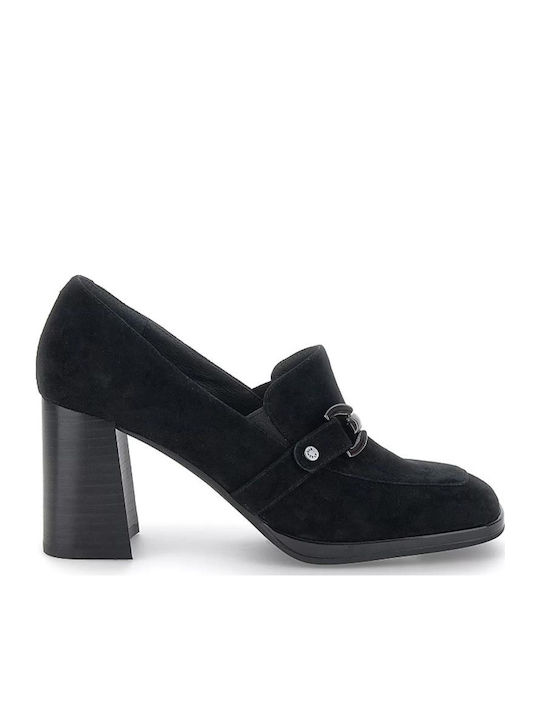 Δερμάτινα Γυναικεία Loafers σε Μαύρο Χρώμα