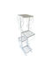 Strend Pro Γλάστρα Μεταλλική White 5x22x105εκ.