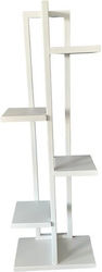 Flower Pot Support White 40x20x118 Cm 6 Shelves
