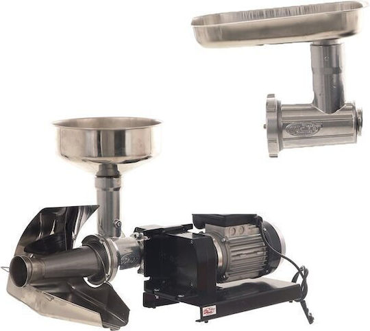 Storcător electric de roșii Palumbo Pavi 5 Inox Profesional 375w Bol din oțel inoxidabil Nr. 5 100 Kg H 22 Atașament pentru mașina de tocat carne