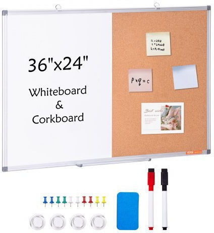 Vevor Cork Notice Board 91.44x60.96cm