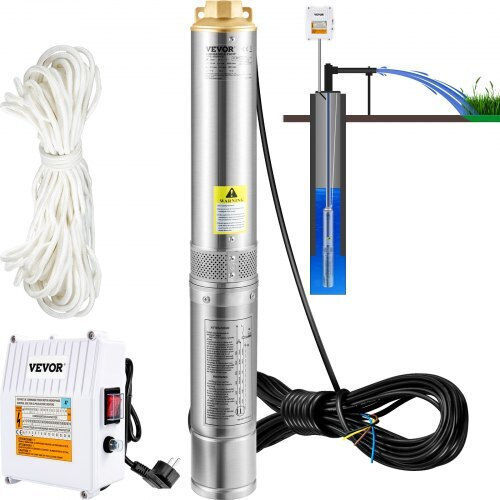 Vevor Μονοφασική Αντλία Γεωτρήσεων 1.46hp SJQSBWZQDHOC1UYDZV2