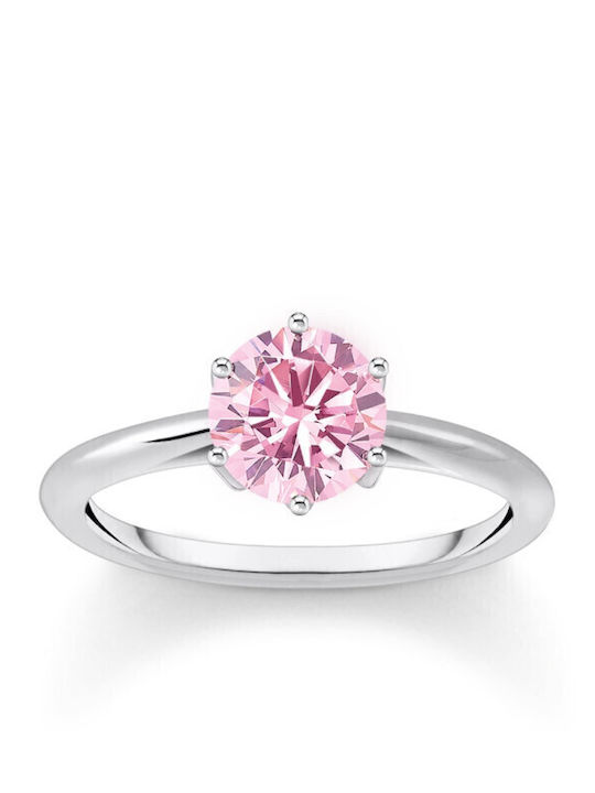 Thomas Sabo Single Stone from Rose Gold Plated Silver