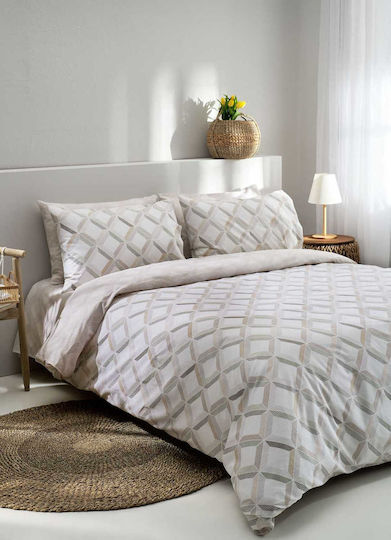 Vesta Home Πάπλωμα Μονό 160x230εκ. Rombi-1 Μπεζ 11.5 togs