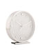 Ρολόι Επιτραπέζιο Ξυπνητήρι Shiny Dots Ka5970wh 15x4,3x15,6cm White-silver Karlsson Αλουμίνιο