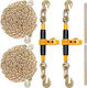 Vevor Chain Binders 2pcs 3/8"-1/2" 12000 Lbs Anti-Slip Handle Trucks