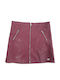 Kids' Leather Skirt Burgundy