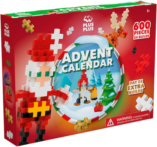 Plus Plus Advent Calendar Santas World