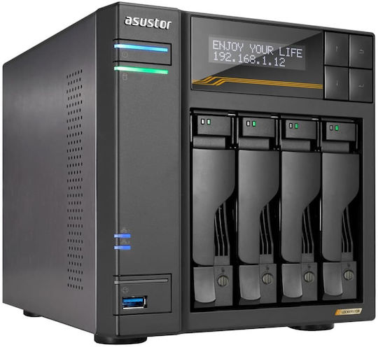 Asus AS6804TAS6804T NAS Tower με 4 θέσεις για M.2/SSD και 4 θύρες Ethernet