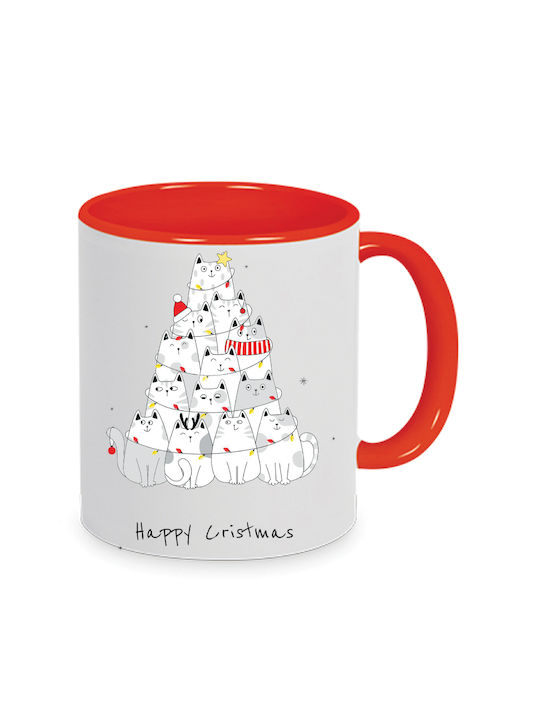 Happy Christmas Mug Ceramic White