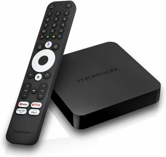 Thomson TV Box 240G 4K UHD με WiFi USB 2.0 2GB RAM και 8GB Αποθηκευτικό Χώρο με Λειτουργικό Android και Google Assistant