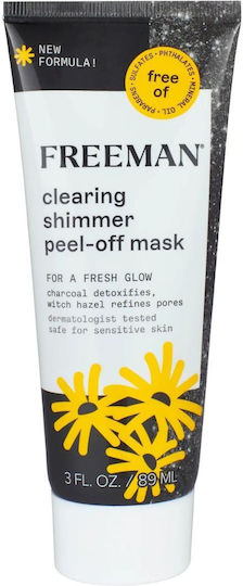 Freeman Face Mask Clearing Shimmer Peel-off Mask A Fresh Glow
