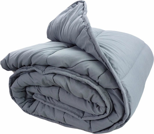 BS Collection Duvet Queen with Microfiber Filling 220x240cm Gray