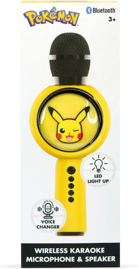 OTL Μικρόφωνο Karaoke Ασύρματο New Pokemon Pikachu Κίτρινο