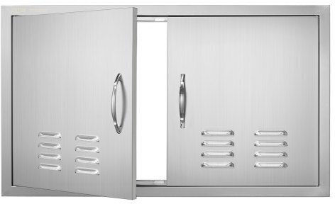 Vevor BBQ Door 914x534mm Stainless Steel Double Outdoor Kitchen Door Smmbscjmys36i3iiav0