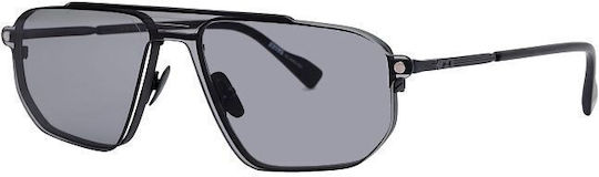 Snob Milano Veloce Men's Metal Prescription Eyeglass Frame with Clip-On Gray SNV220TC003Z