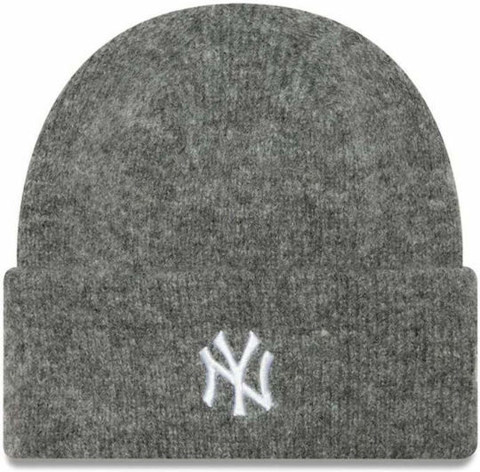 Cuff Beanie Beanie Knitted in Gray color