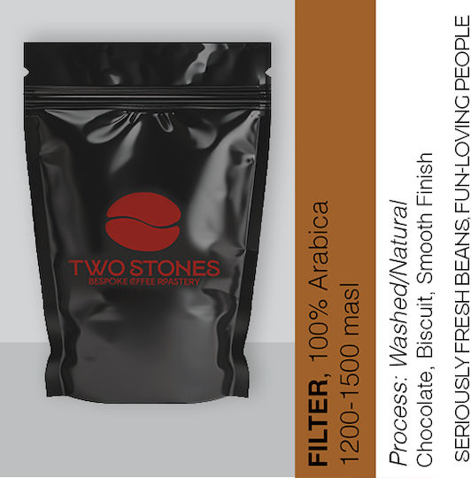 Twostones Coffee Roasters Единичен произход Арабика Карамел Мляно кафе 250г