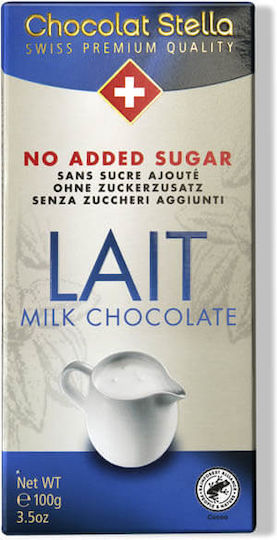 Chocolat Stella No Added Sugar Milk Chocolate 100gr Σοκολάτα