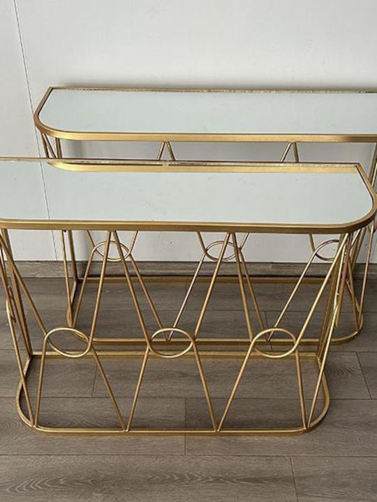 Konsolemit Spiegel Golden L100xB30xH75cm