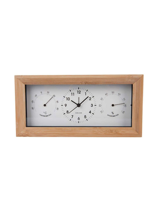 Karlsson Ceas de Masă cu Alarmă Alb 2585925WH